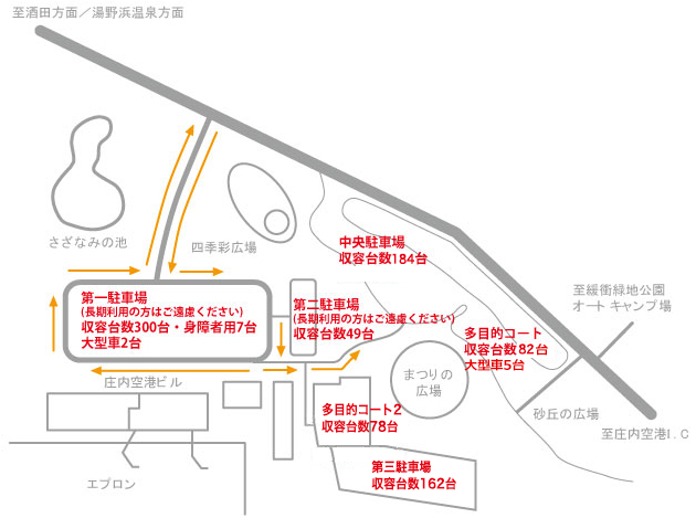 駐車場ご利用案内 庄内空港ビル株式会社